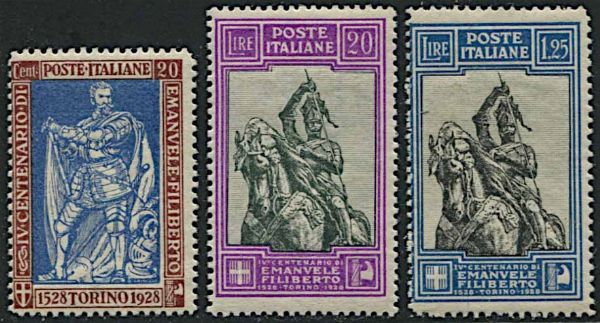 1928, Regno dItalia, Emanuele Filiberto.  - Asta Filatelia e Storia Postale - Associazione Nazionale - Case d'Asta italiane