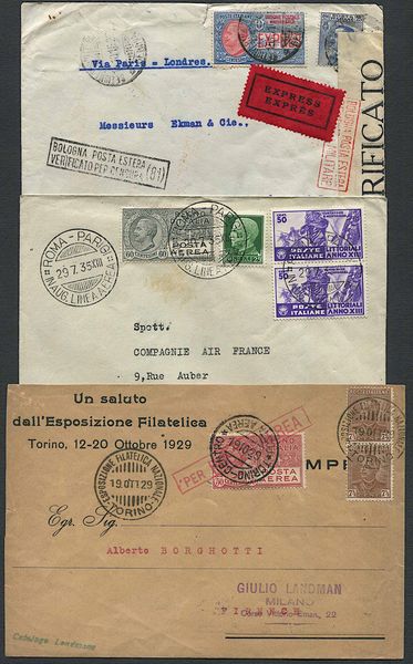 1916/1935, Regno dItalia, Posta Aerea.  - Asta Filatelia e Storia Postale - Associazione Nazionale - Case d'Asta italiane
