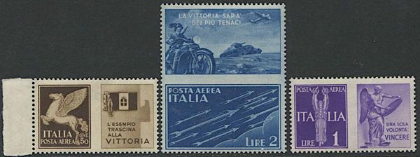 1942, Regno dItalia, Propaganda di guerra.  - Asta Filatelia e Storia Postale - Associazione Nazionale - Case d'Asta italiane