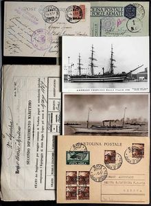 1890/1945, Navigazione, cartoline.  - Asta Filatelia e Storia Postale - Associazione Nazionale - Case d'Asta italiane