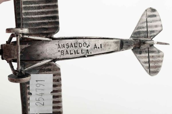 Modellino di aereo in argento  - Asta Argenti - Associazione Nazionale - Case d'Asta italiane