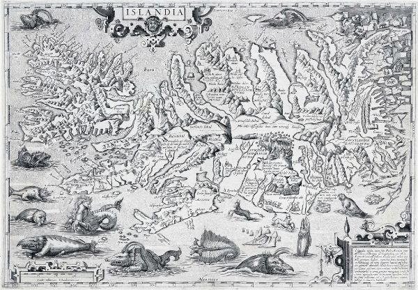 Abraham Ortelius : Islandia.  - Asta Stampe, disegni e dipinti antichi, moderni e contemporanei - Associazione Nazionale - Case d'Asta italiane