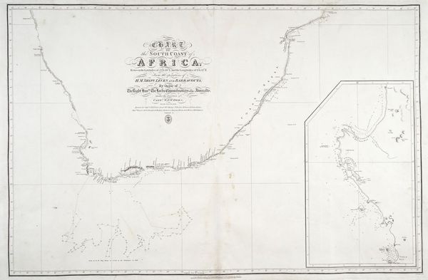 Carte of the South Coast of Africa between the latitudes of 24 & 40 S and the Longitudes of 13& 42E...under the direction of Capt.n W.F.W.Owen from 1822 to 1826.  - Asta Stampe, disegni e dipinti antichi, moderni e contemporanei - Associazione Nazionale - Case d'Asta italiane