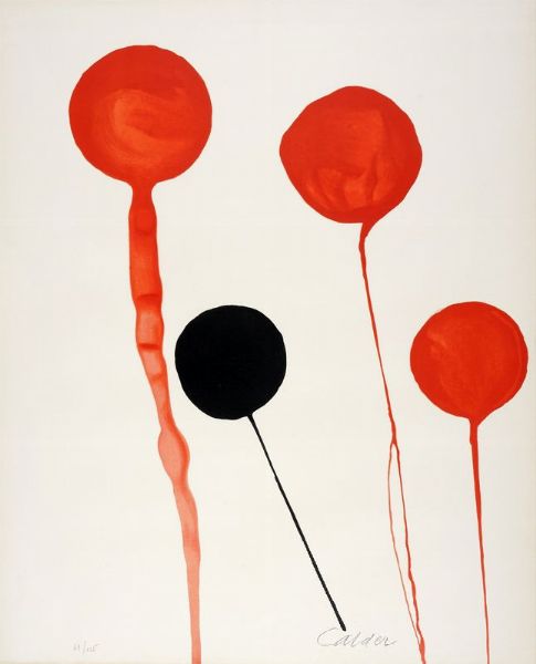 Alexander Calder : Senza titolo.  - Asta Stampe, disegni e dipinti antichi, moderni e contemporanei - Associazione Nazionale - Case d'Asta italiane