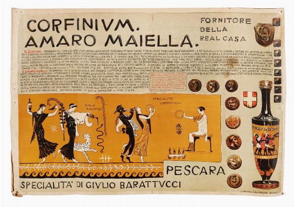 BRUNO E SALOMONE : Corfinium. Amaro Maiella.  - Asta Stampe, disegni e dipinti antichi, moderni e contemporanei - Associazione Nazionale - Case d'Asta italiane