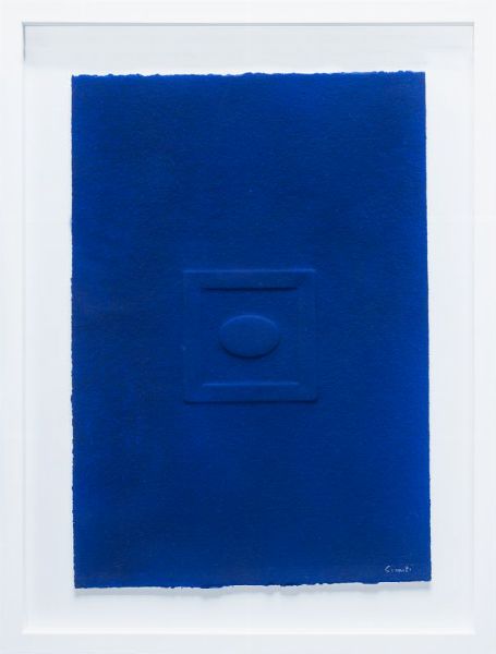 Turi Simeti : Blu.  - Asta Stampe, disegni e dipinti antichi, moderni e contemporanei - Associazione Nazionale - Case d'Asta italiane