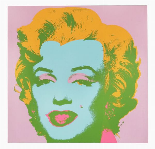 Andy Warhol : Marilyn Monroe (Marilyn).  - Asta Stampe, disegni e dipinti antichi, moderni e contemporanei - Associazione Nazionale - Case d'Asta italiane