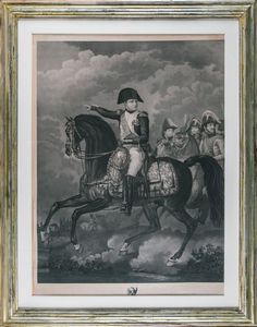 CHARLES FRANOIS GABRIEL LEVACHEZ - Portrait questre de l?Empereur Napolon 1er.