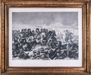 PHILIPPE JOSEPH AUGUSTE VALLOT - Napolon visitant le champ de Bataille d'Eylau (9 fvrier 1807).