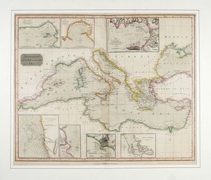 JOHN THOMSON - Chart of the Mediterranean Sea.