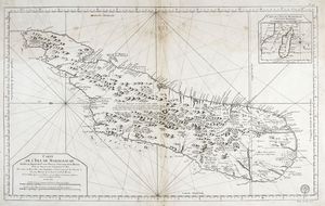 JACQUES NICOLAS BELLIN - Carte de l'isle de Madagascar...
