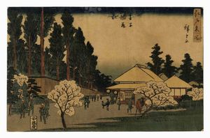 Ando Hiroshige - ji Inari yashiro (Il santuario Inari a ji).