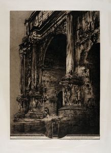JOHANN FRIEDRICH EMANUEL VON SCHENNIS - Sic transit gloria mundi (Arco di Settimio Severo a Roma).