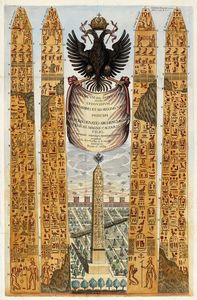 ATHANASIUS KIRCHER - Quattro Obelischi / Da Romani Collegii Societatis Jesu Musaeum celeberrimum...