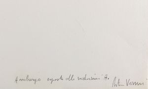 ,Arturo Vermi : Arturo Vermi (1928-1988) Amburgo esposta alle radiazioni, 1977  - Asta Arte moderna - Associazione Nazionale - Case d'Asta italiane