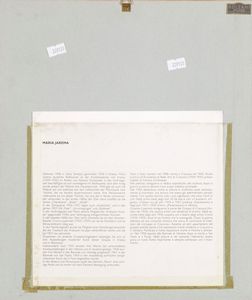 ,Giuseppe Jarema : Senza titolo, anni 50  - Asta Arte moderna - Associazione Nazionale - Case d'Asta italiane