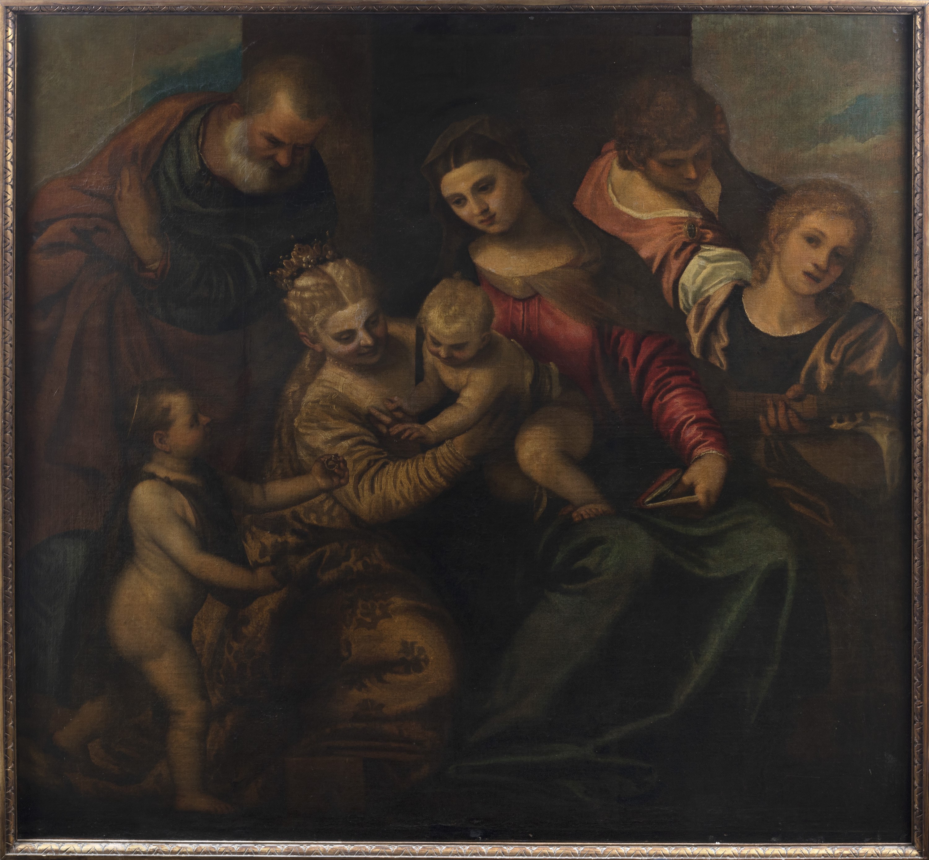 Scuola secolo XVII Matrimonio mistico di Santa Caterina