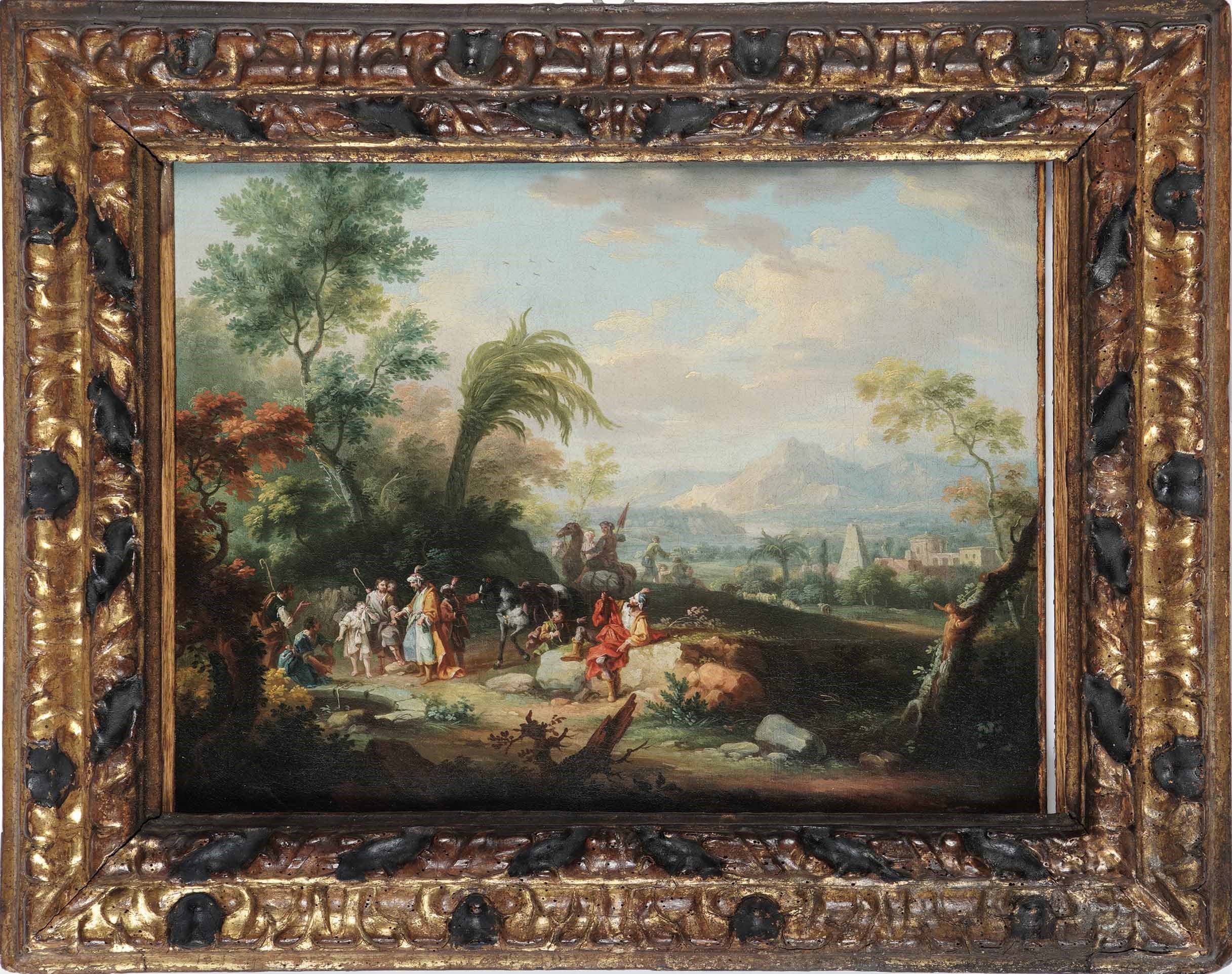 Francesco Zuccarelli, nei modi di Paesaggio con figure Asta Dipinti