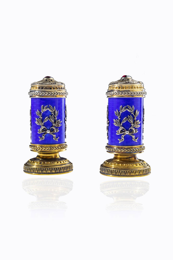 Set Borchie E Gemelli Da Smoking - Argento E Nero, Formale, Per Matrimoni E Eventi Importanti