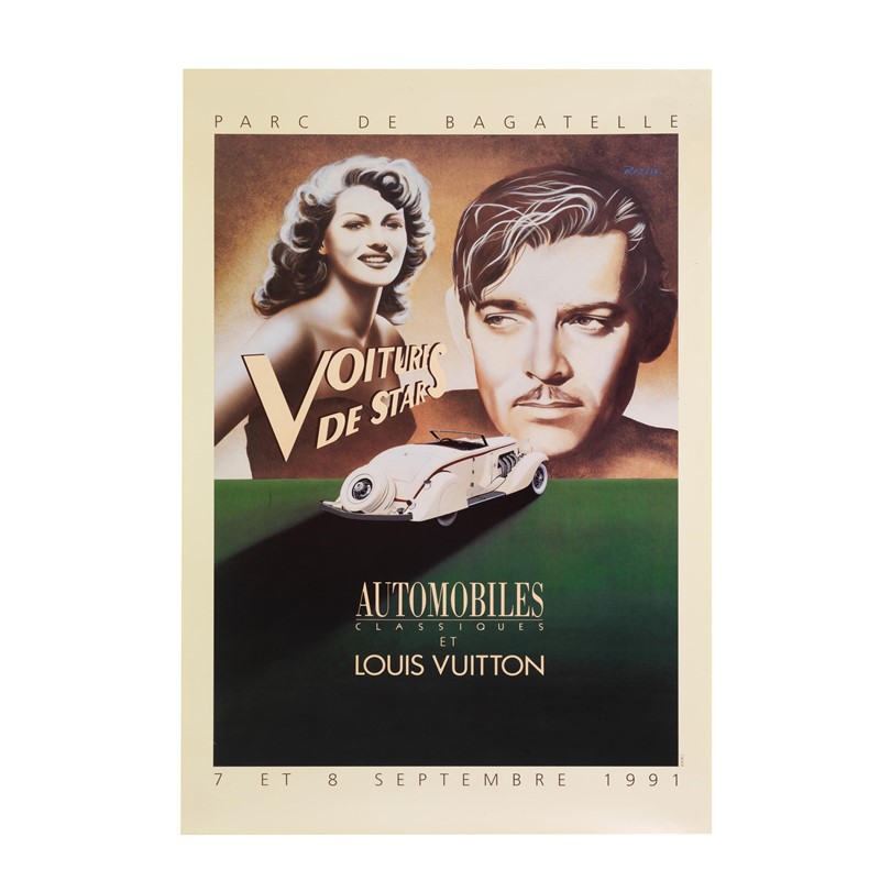 Louis Vuitton Hermes vintage posters
