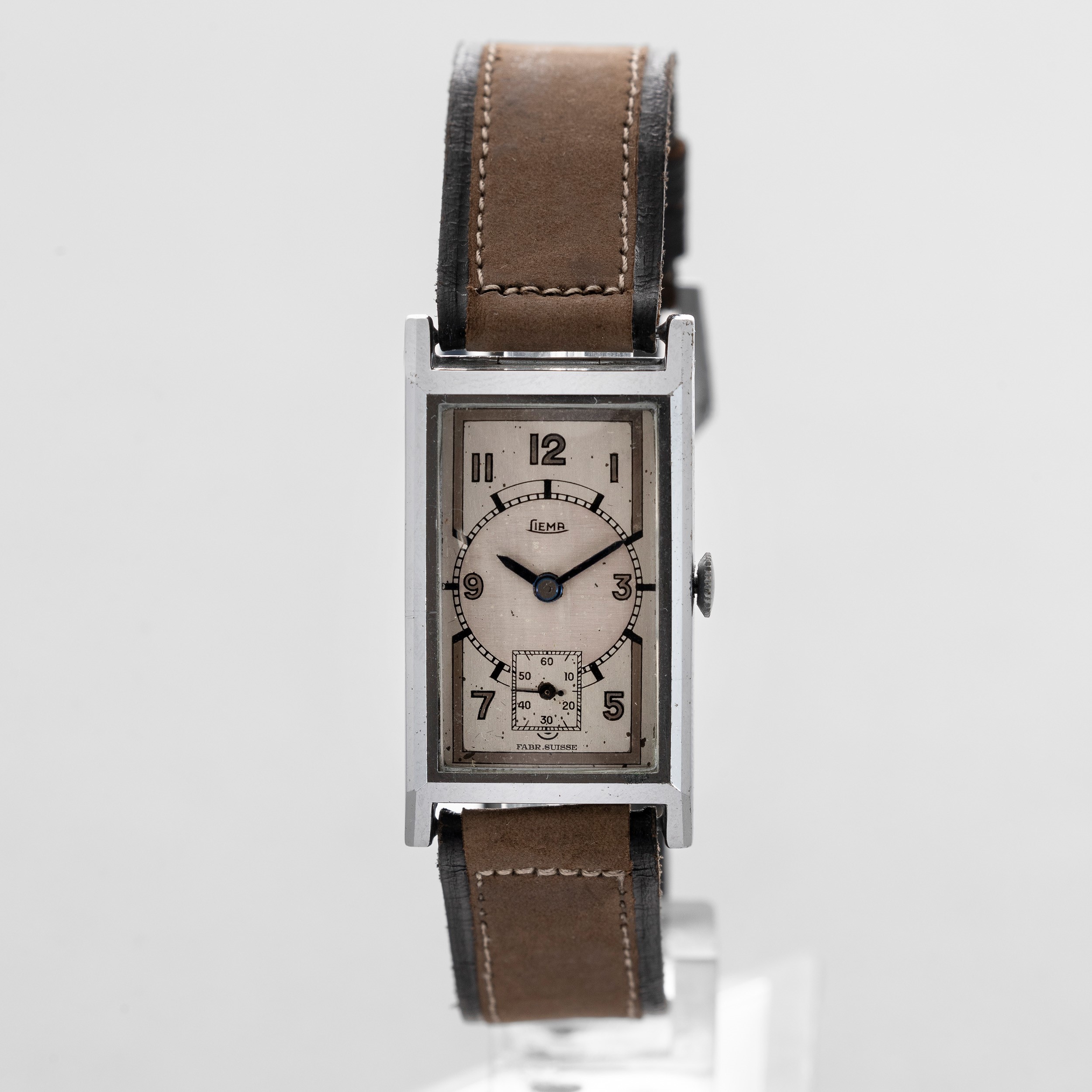 LIEMA Elegante orologio di forma rettangolare quadrante tre toni