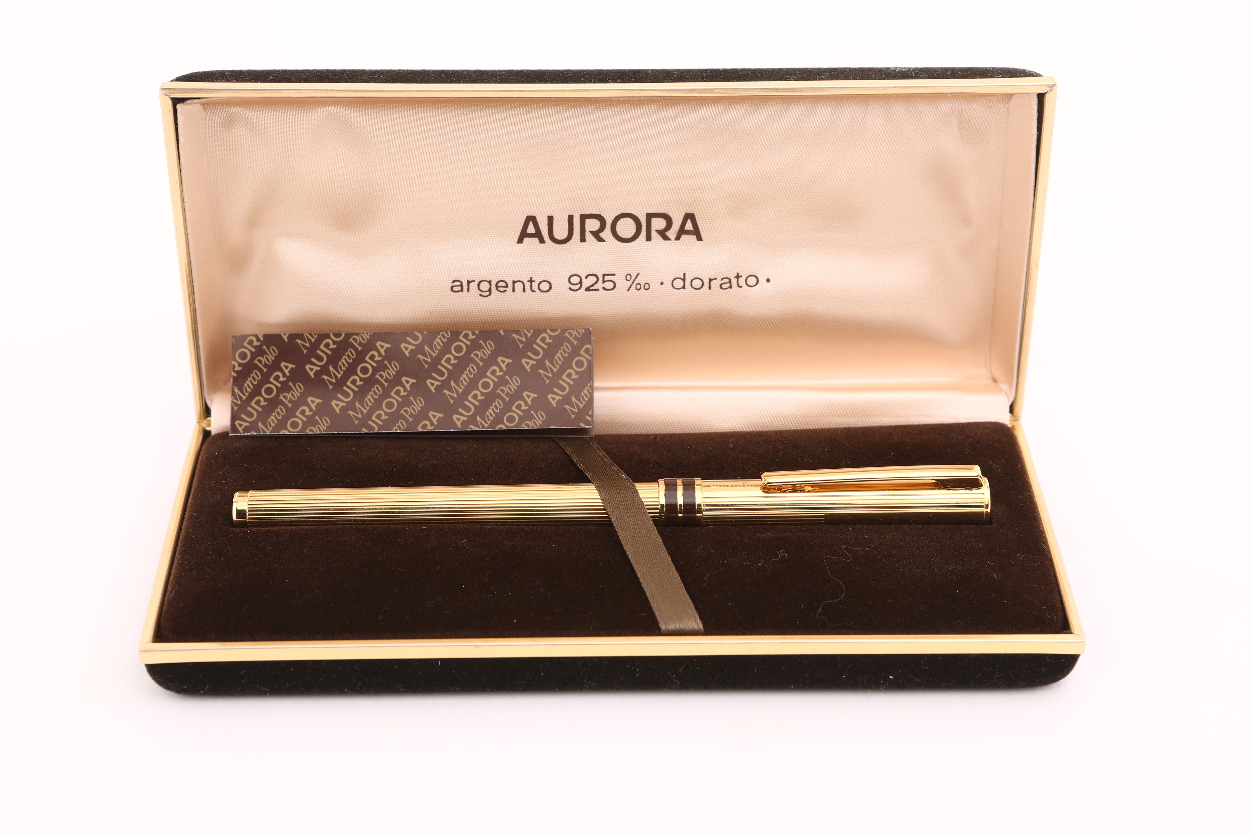 AURORA Penna Stilografica Marco Polo 303 Colore Oro