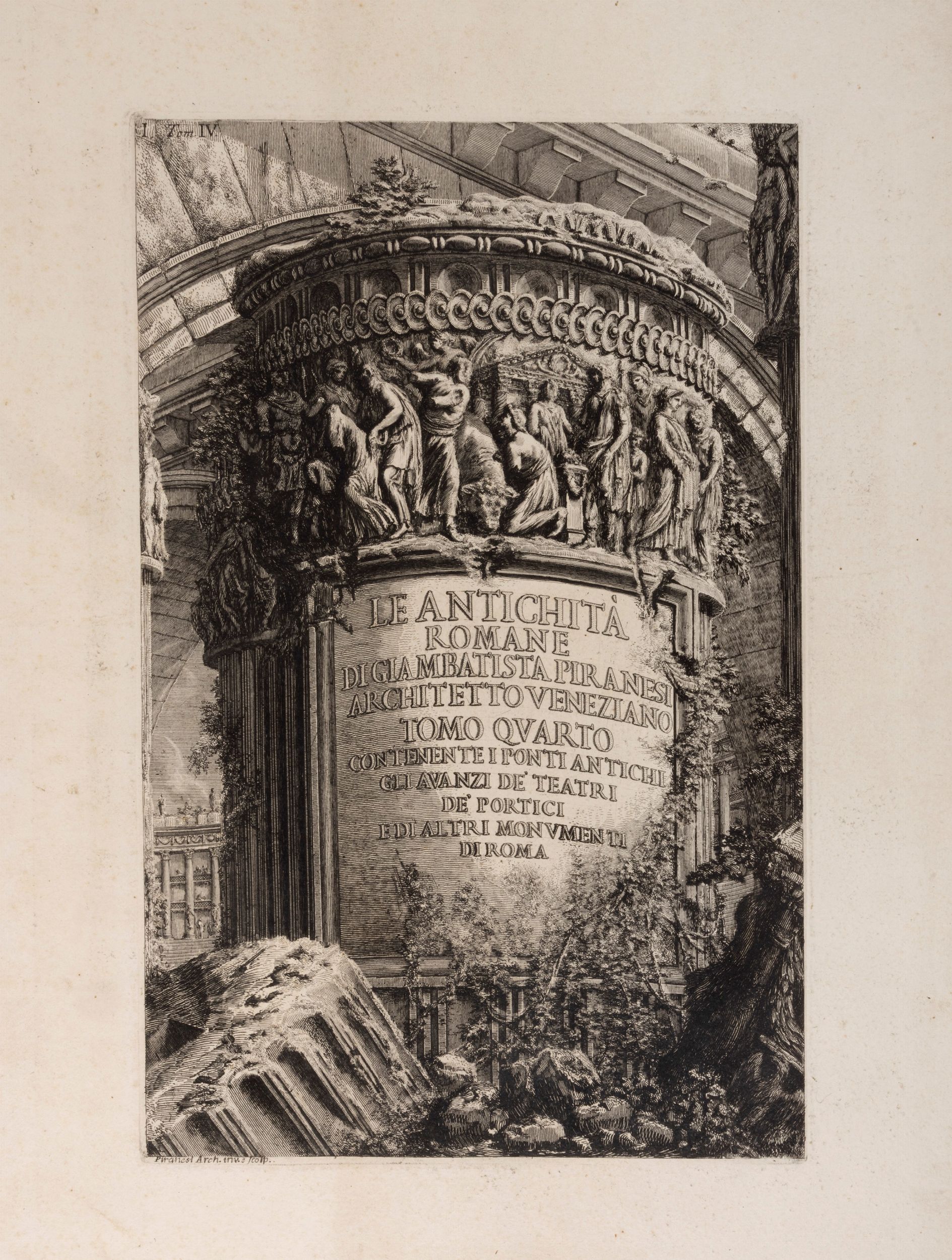Piranesi, Giovanni Battista Le Antichità romane Asta Libri