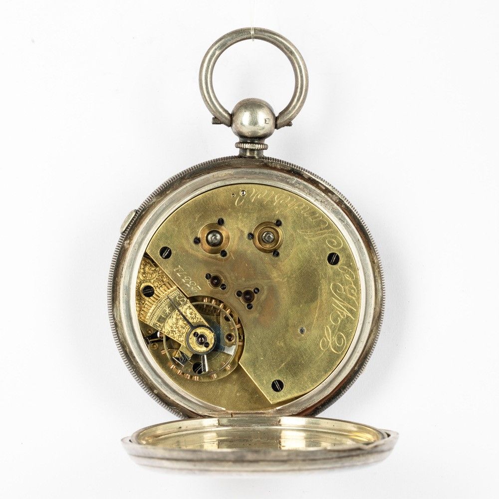 Orologio inglese del tipo chrono stop degli anni 1860 1870 circa cassa in argento con punzoni di Chester movimento con scappamento ad ancora Asta Orologi da Tasca Associazione Nazionale Case d Asta it...