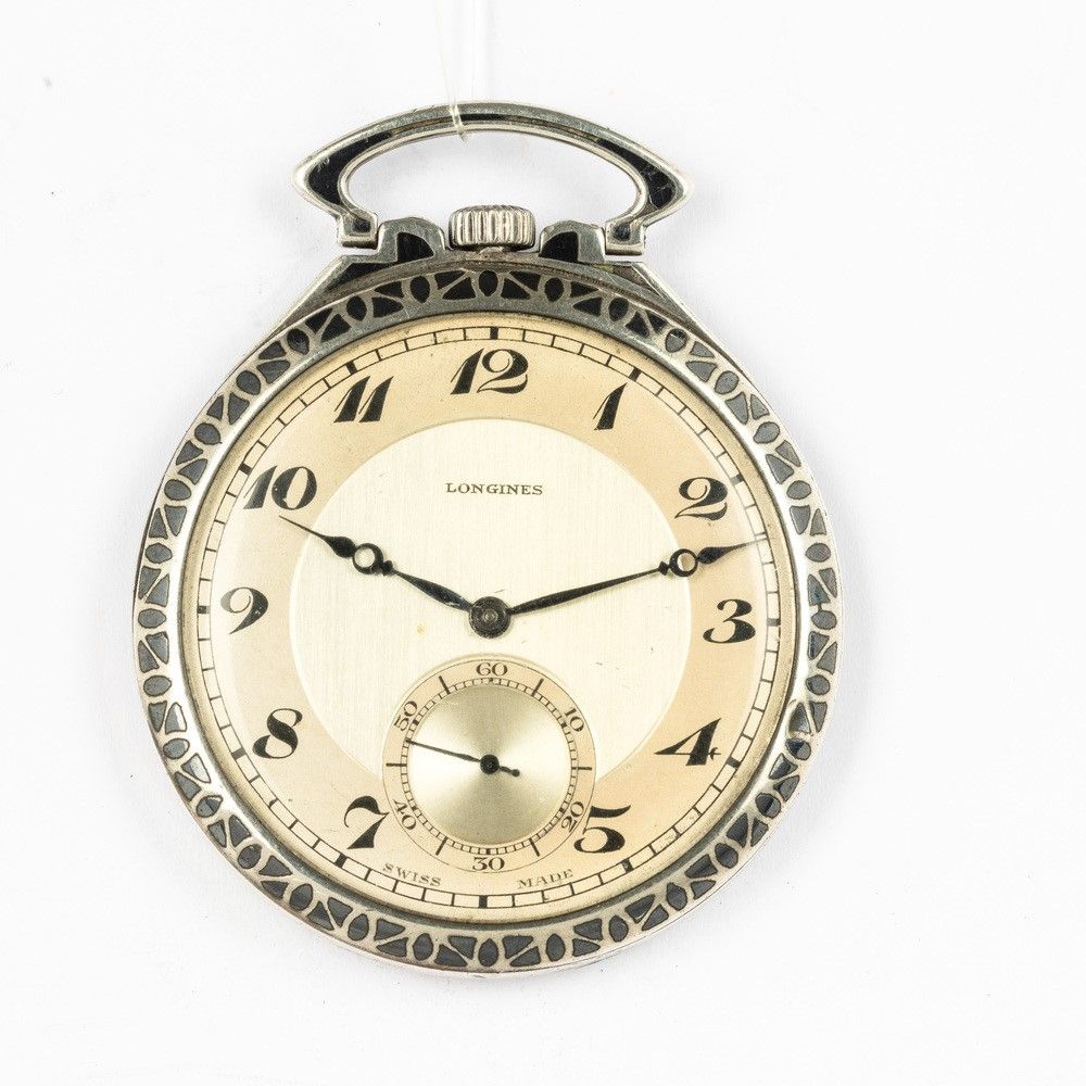 Orologio da tasca Longines del 1920 circa art deco movimento n 442.4568 Asta Orologi da