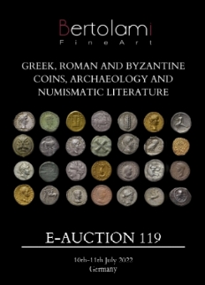 Monete Greche, Romane, Bizantine, Archeologia e Letteratura Numismatica