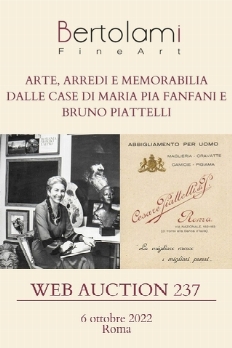 Arte, arredi e memorabilia dalle case di Maria Pia Fanfani e Bruno Piattelli 