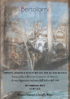 Dipinti, disegni e sculture dal XIX al XXI secolo e collezione Cornelio di Marzio