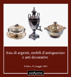 Asta - 186 Asta di argenti. mobili d'antiquariato e arti decorative